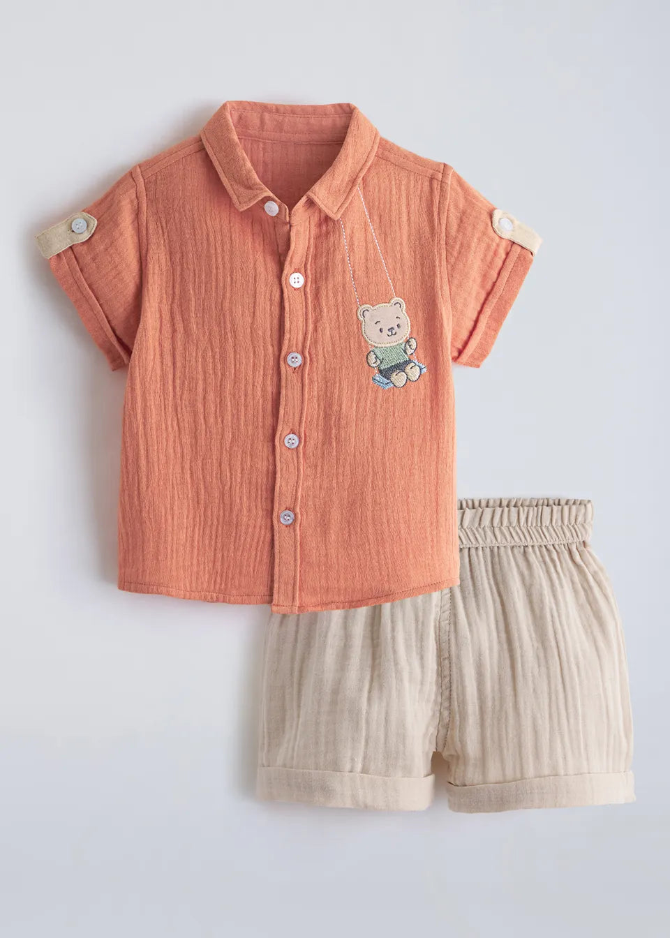 FUMI Floral Paperbag Baby Shorts | 100% Cotton