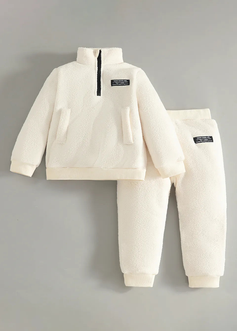 FUMI Peach Patch Long Sleeve Baby Bodysuit | 100% Cotton