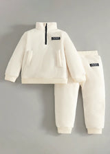 FUMI Peach Patch Long Sleeve Baby Bodysuit | 100% Cotton