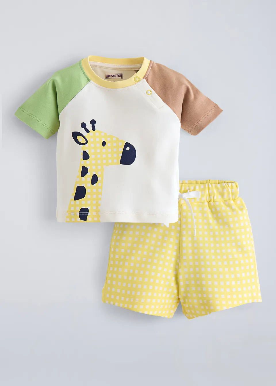 FUMI Tractor Adventure Shirt & Shorts Set - Blue