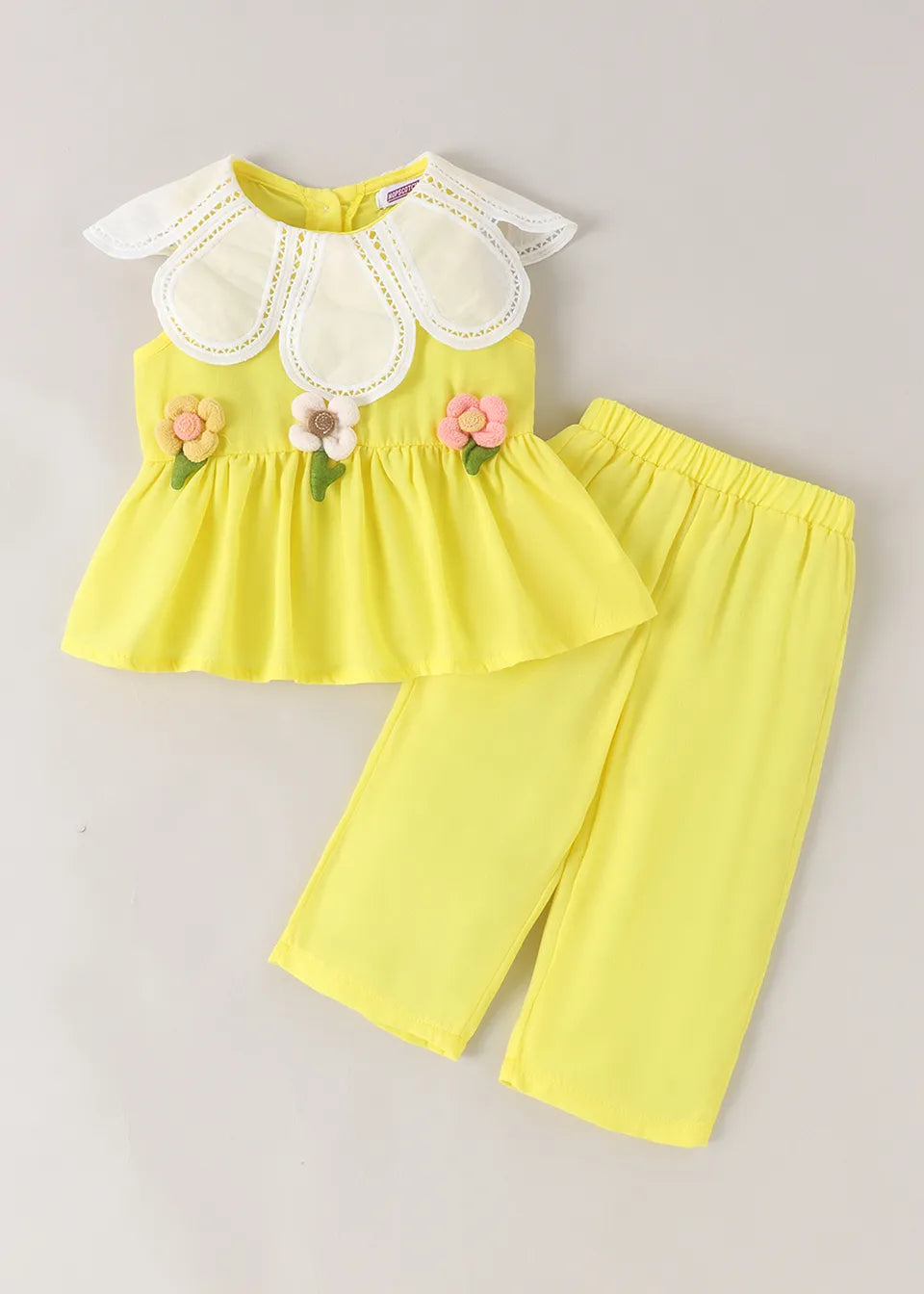 FUMI Blue Tie Shoulder Baby Romper | 100% Cotton