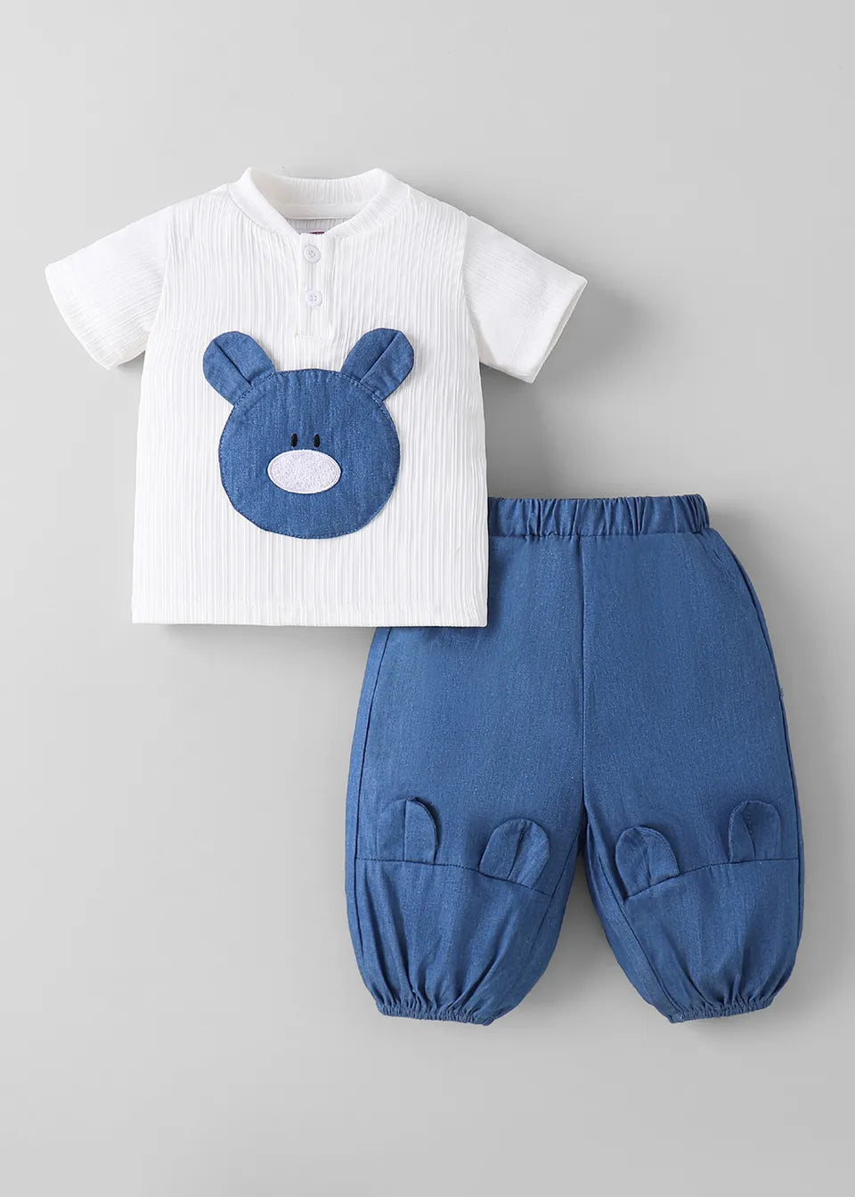 FUMI Blue Paperbag Baby Shorts | 100% Cotton