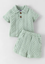 FUMI Classic Bow Dungaree Romper Set | 2-Piece Cotton Outfit