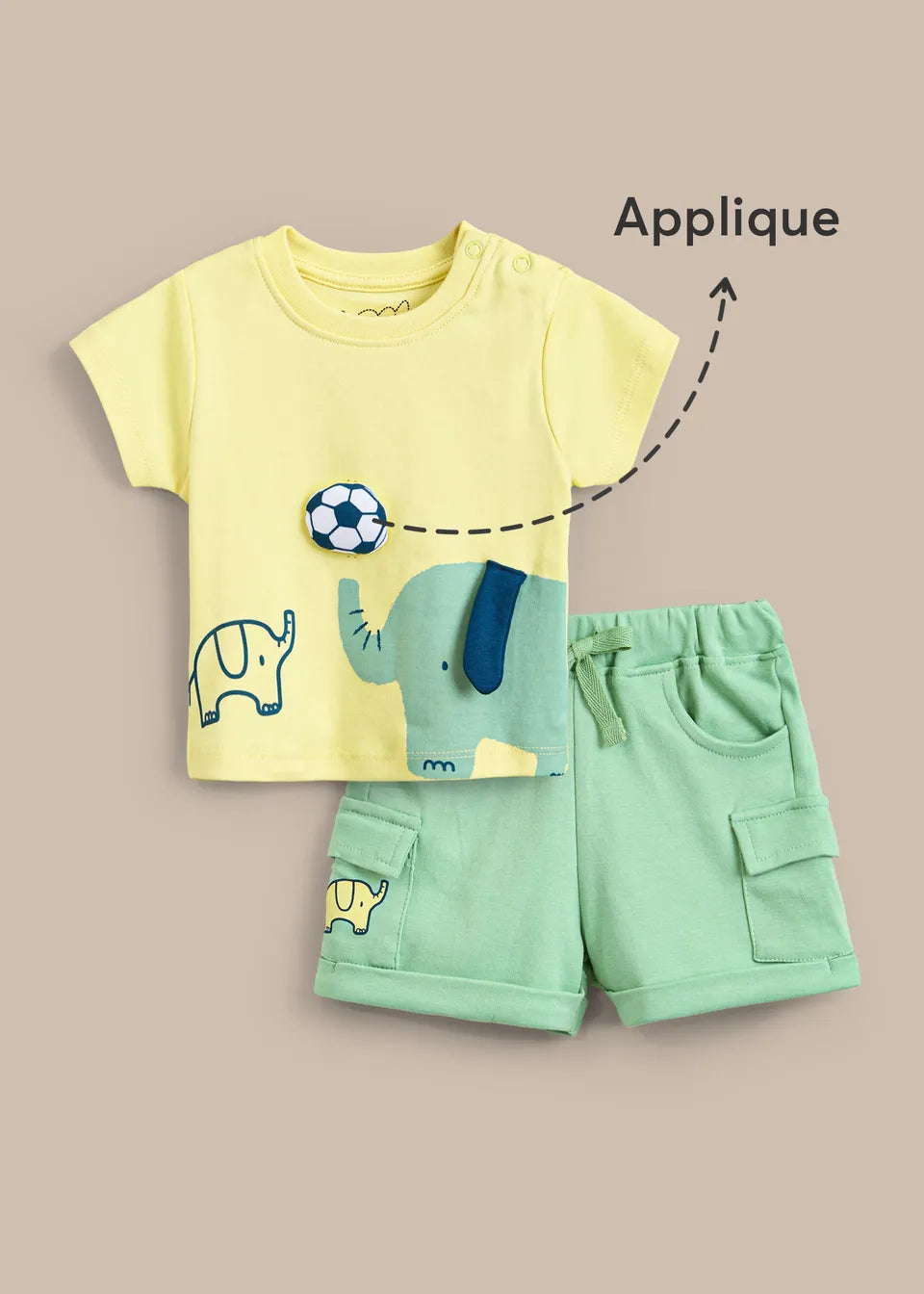 FUMI Tractor Adventure Shirt & Shorts Set - Blue